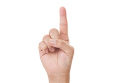 image of a man's finger pointing 