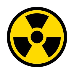 Radioactive contamination symbol. Vector illustration.