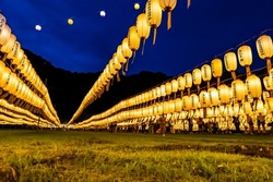 Manto-Mitama Festival held every August at Shizuoka Gokoku Shrine
The lanterns have 