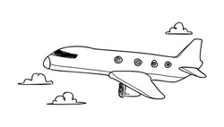 air plane doodle