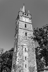Stefan's Tower, medieval monument in Baia Mare, Maramures, Romania; initially a bell tower for Saint Stephen's church