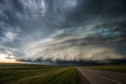 Supercell storm in South Dakota