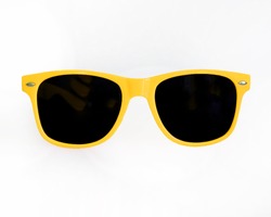 Yellow Sunglasses white backgound