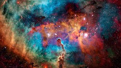 Colorful deep space. Universe concept background. Elements of this image furnished by NASA