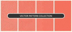 Set of Vector Patterns In Flat Colors 