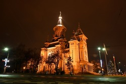 Orthodox Metropolitan Cathedral in Timisoara, Romania. 