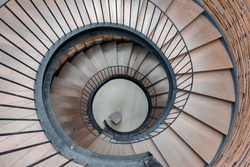 Spiral circle Staircase decoration interior - Vintage Filter