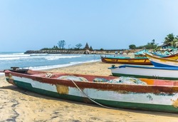 Beach at Mahabalipuram in Chennai
