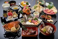 High class Japanese kaiseki cuisine