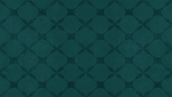 Dark green seamless motif tiles wallpaper texture background - Vintage retro concrete stone cement tile with rhombus diamond leaves pattern