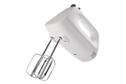 Electrical hand mixer isolated on a white background. Kitchen appliances