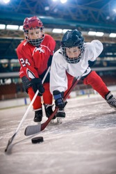 ice hockey sport young boys players