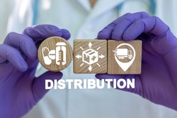 Distribution and smart global logistics medical pharmaceutical concept. Medications and pills delivery and global business communications network. Transportation Import Export.