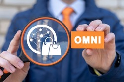 Omnichannel concept. Omni channel marketing strategy. Cross-Channel, M-banking, Omni-Channel, Multichannel, Customer, Digital Marketing, Online Shopping.