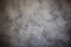 Concrete texture, loft interior wall background. Vignette
