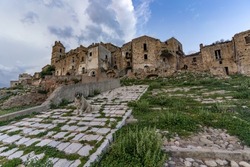 Craco abandoned city. Craco is a ghost town in the southern Italian region of Basilicata. It was abandoned towards the end of the 20th century due to an earthquake. 