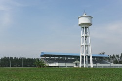 Water tanks   Tower     Sky