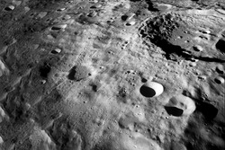Lunar surface in craters. Elements of this image furnished by NASA. High quality photo