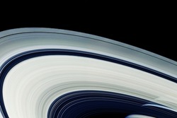 Planet Saturn, with rings. Elements of this image furnished by NASA. High quality photo