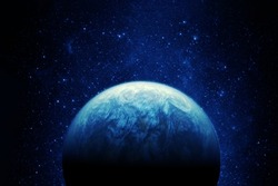 Planet Earth, on a dark background. Elements of this image furnished by NASA. High quality photo