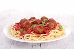 meatballs and spaghetti