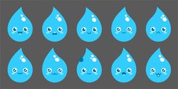 Water Drop Vector Flat Cartoon
Character Illustration