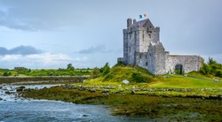 Dunguaire Castle, 16th-century tower house in County Galway near Kinvarra, Ireland.