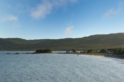 Scenic view of the beach in the town of Ingonish, along the Cabot Trail, in Cape Breton Island - Nova Scotia