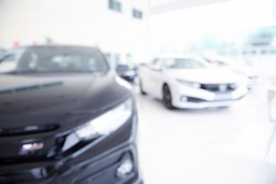 Showroom cars blur Asian cars: for background applications