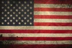 American flag grunge background for your design.