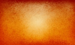 Orange autumn background with red vintage grunge texture border, elegant rich warm fall colors of thanksgiving and halloween in vector background