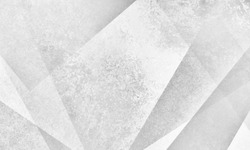 faded abstract white geometric background design with triangles angles and lines in layered grunge textured modern style