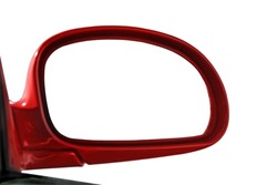 Rear view mirror isolated for creative montage