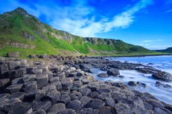 Giant's Causeway, the nature hexagon stones in Northern Ireland.