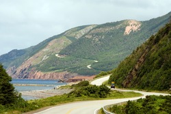 Cabot Trail in Cape Breton Highlands National Park, Nova Scotia