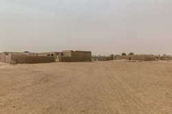 Nubian village on a sandy island in the river Nile near Abri, Sudan