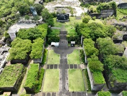 Aerial View Garuda Wisnu Kencana (GWK) Cultural Park on Bali, Indonesia