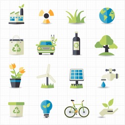 Eco friendly icons