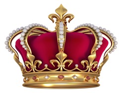 Gold crown with jewels