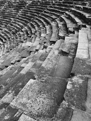 Tribunes of the ancient Roman amphitheater