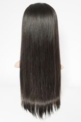 virgin remy clip in straight black human hair weaves extensions wigs