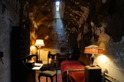 Historic Prison Cell of Al Capone in Philadelpha's Eastern State Prison