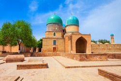 Dorut Tilovat Complex - Kok Gumbaz Mosque, Sheikh Shamsiddin Kulol and Gumbazi Saidon Mausoleums in Shahrisabz, Uzbekistan