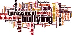 Bullying word cloud concept. Vector illustration