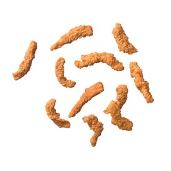 chicken strips isolated