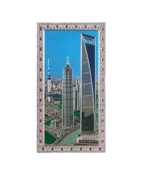 Magnetic Souvenir from Shanghai (China) with the image of the famous skyscrapers