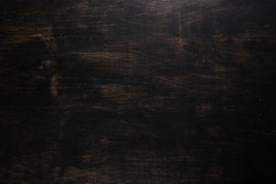 Black wooden background, copy space 