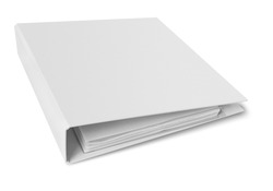 Binder blank file folder