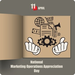 Album spread with a date in April - Marketing Operations Appreciation Day