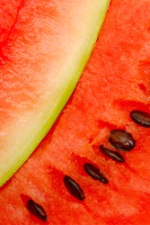 close up of watermelon slices